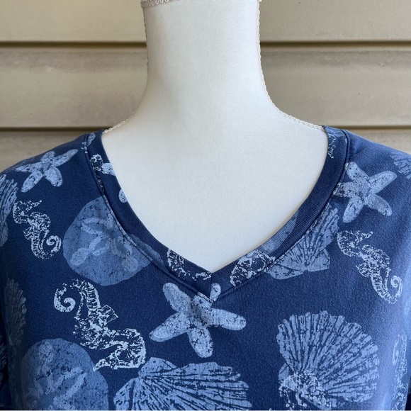 •Icantoo• 100% Cotton Seashell Top Size - Size 2XL - Picture 3 of 7